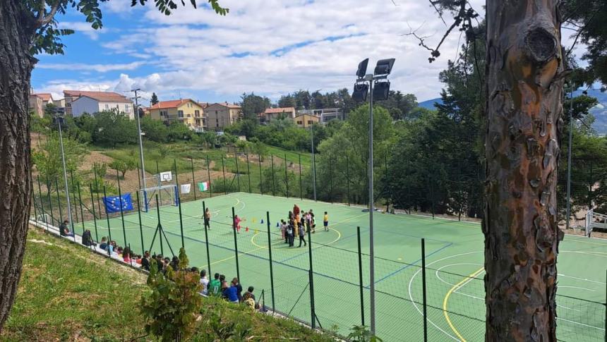 A Roccaspinalveti inaugurato il nuovo campo polivalente 