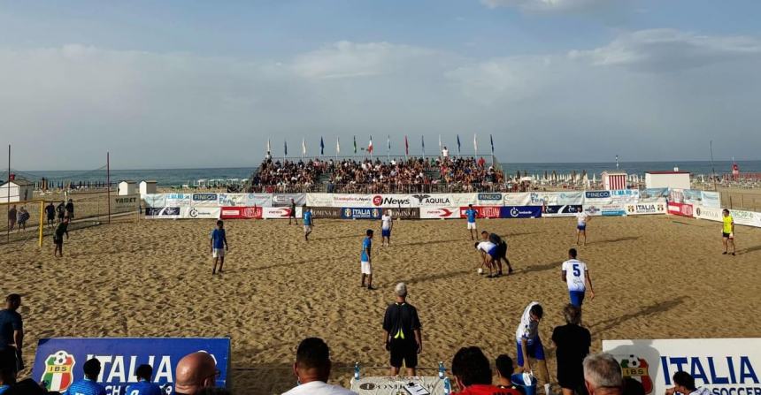 Grande vittoria per l’Italia nella “Domina Beach Soccer Tour” a Vasto Marina 