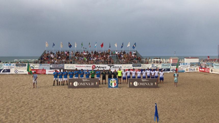 Grande vittoria per l’Italia nella “Domina Beach Soccer Tour” a Vasto Marina 