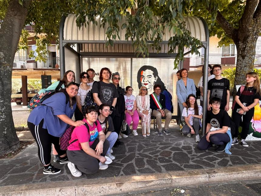 Inaugurata a San Paolo la pensilina dedicata a Lea Garofalo, vittima della mafia