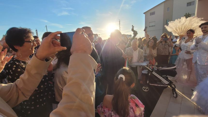 L'inaugurazione in via Corsica