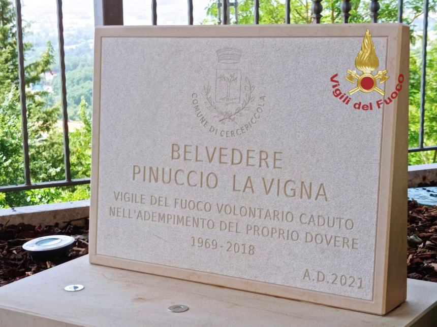 Commemorato il Vigile del fuoco volontario Pinuccio La Vigna