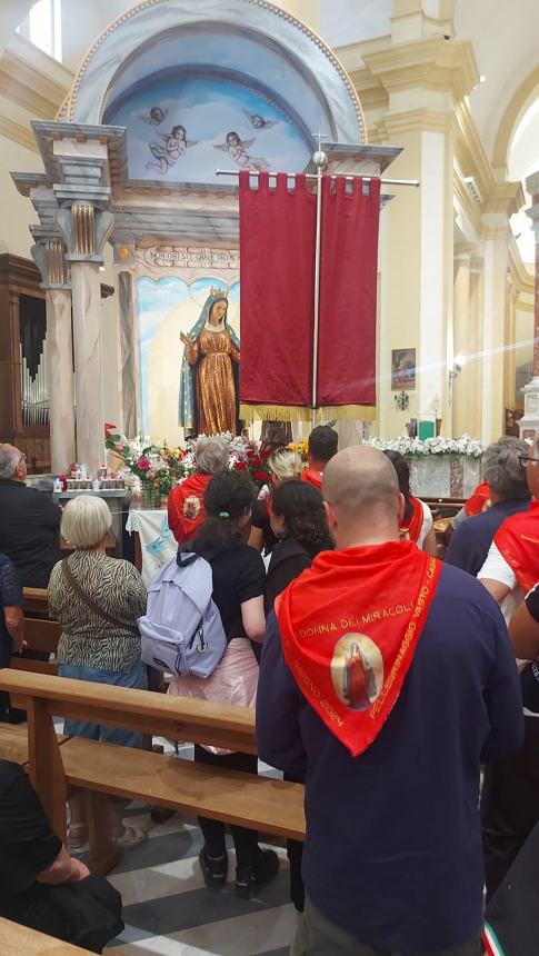 Accolti a Miracoli i pellegrini delle comunità di Borrello e Montefalcone del Sannio