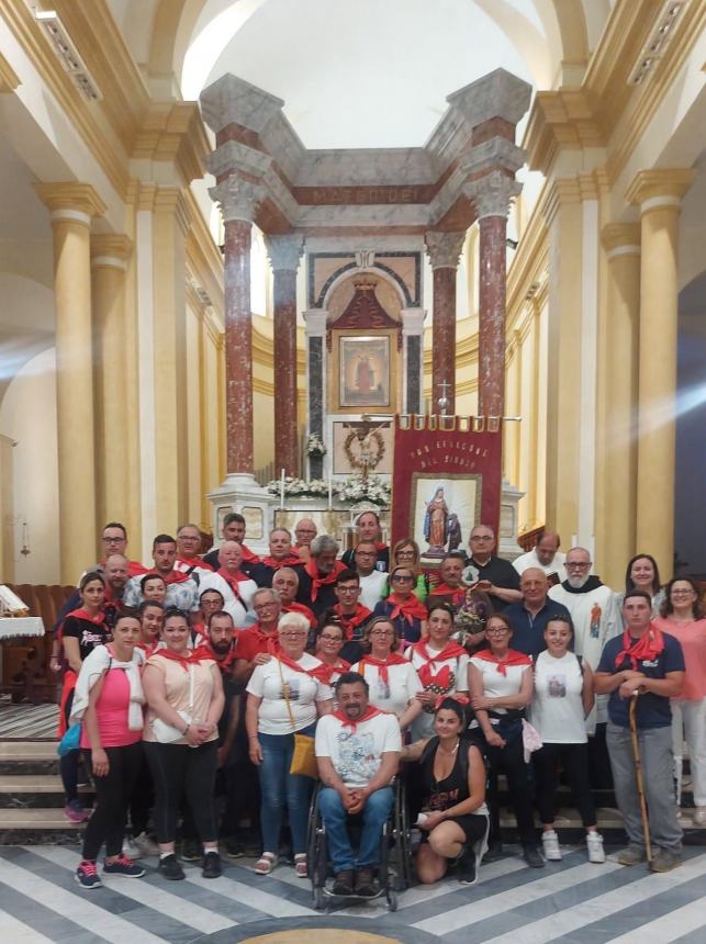 Accolti a Miracoli i pellegrini delle comunità di Borrello e Montefalcone del Sannio