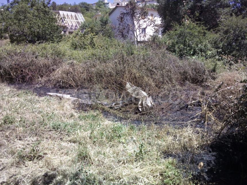 Incendio a Celenza, domato dalla Protezione civile: “Era a ridosso del bosco di Caccavone”