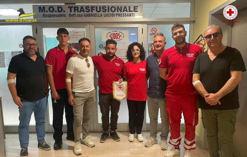 Guardia di finanza e Croce rossa insieme nella giornata nazionale del donatore di sangue