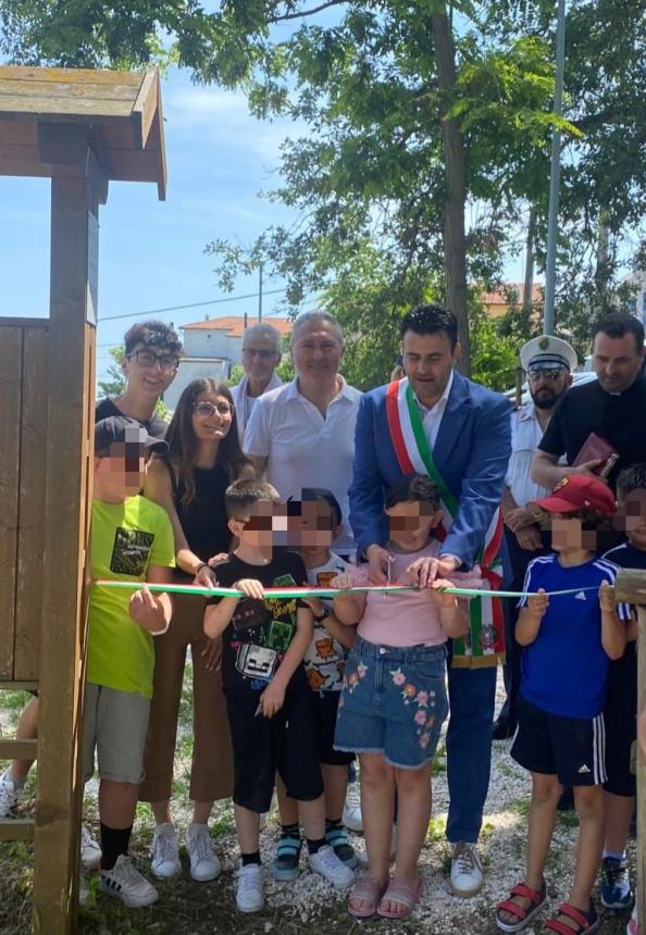 Inaugurato a Rocca San Giovanni  il parco giochi “Grotta delle Farfalle”