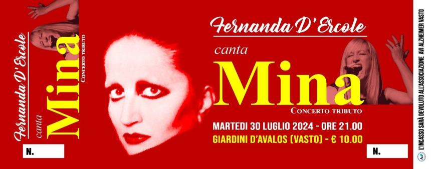 “Fernanda D'Ercole canta Mina” a Vasto il concerto benefico