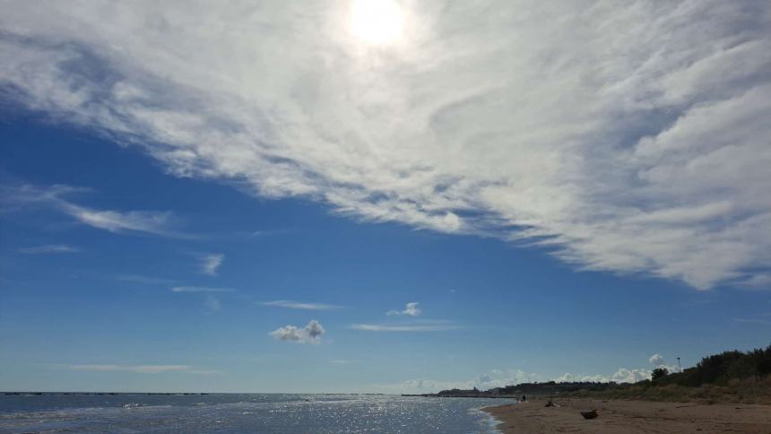 Meteo in miglioramento sulla costa