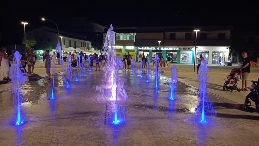 La nuova piazza Falcone a Campomarino lido