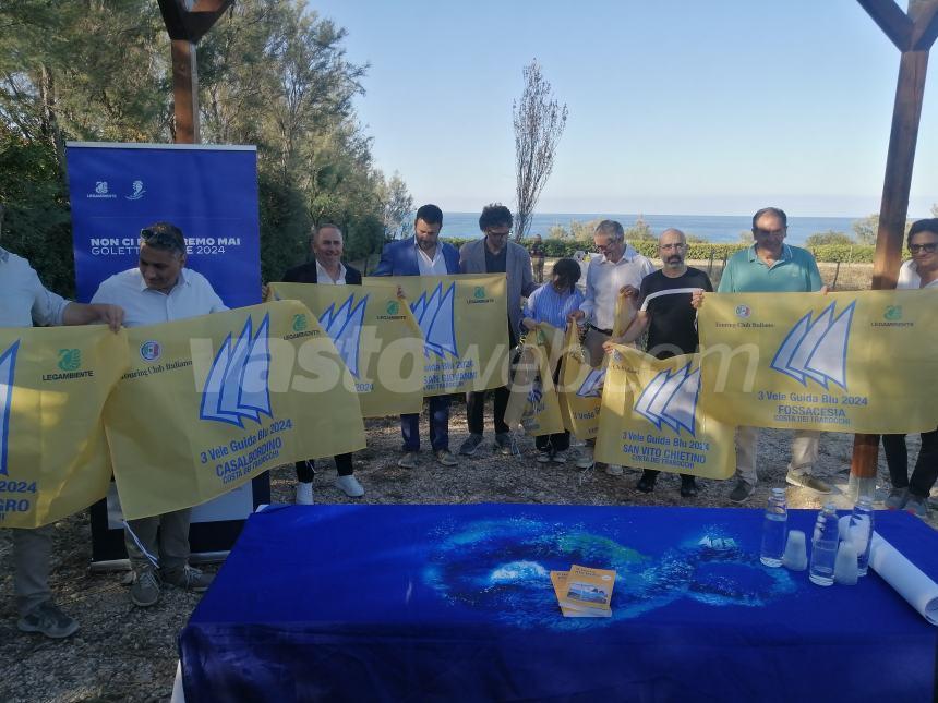 Attracca al porto la Goletta Verde, a Vasto 3 Vele con la nascita del giardino botanico “Cala Libertini”