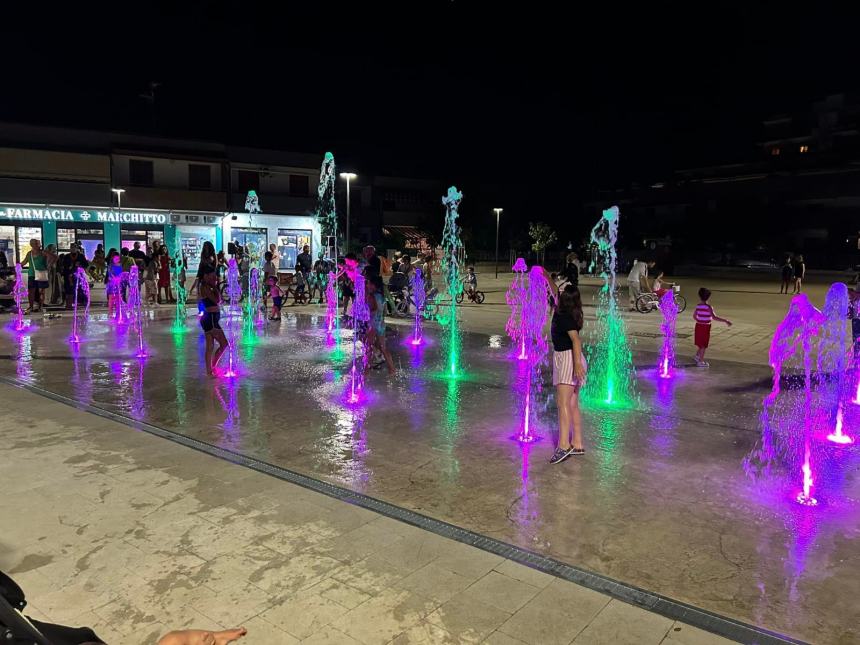 La nuova piazza Falcone a Campomarino lido