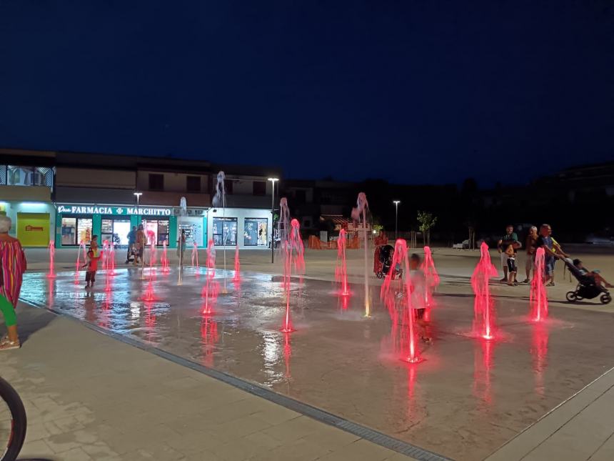 La nuova piazza Falcone a Campomarino lido