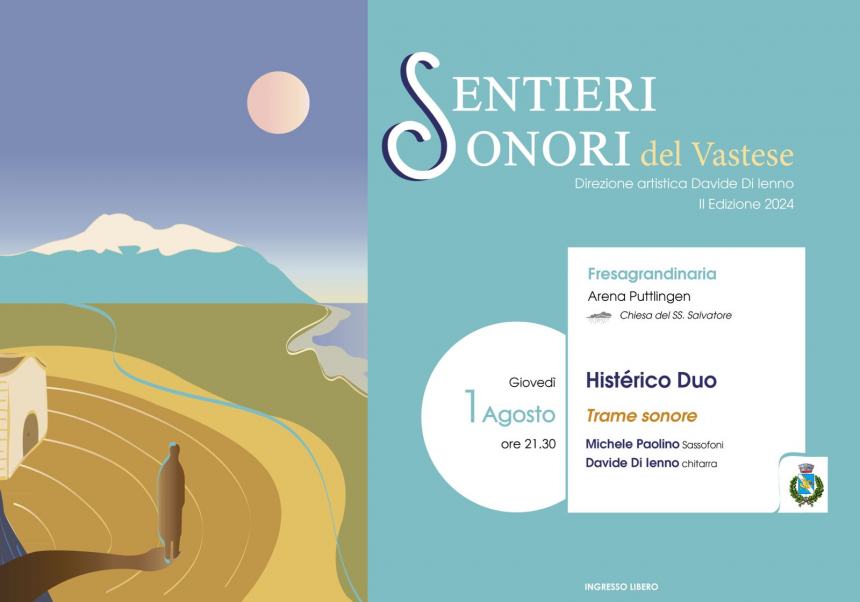 Fa ritorno  con la 2ª edizione il Festival  musicale “Sentieri Sonori del Vastese”