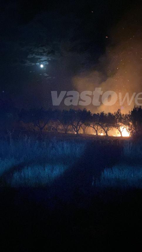 Fiamme alle spalle del bosco di Don Venanzio