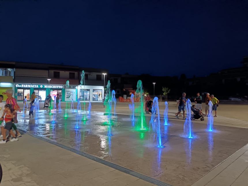 La nuova piazza Falcone a Campomarino lido