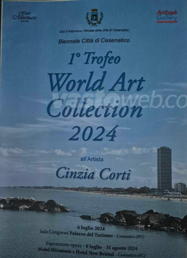 Cinzia Corti da applausi: premiata al WorldArt Collection con “Punta Aderci”