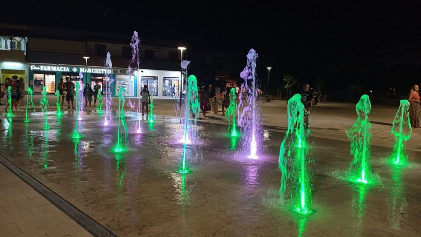 La nuova piazza Falcone a Campomarino lido