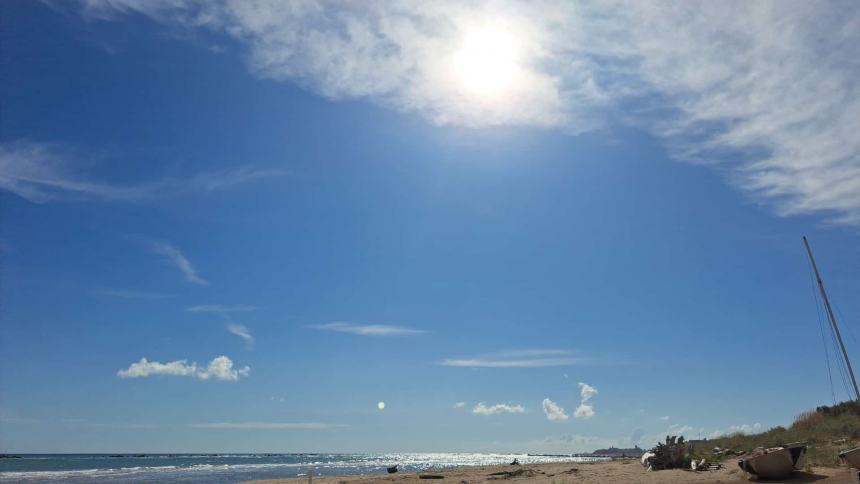 Meteo in miglioramento sulla costa