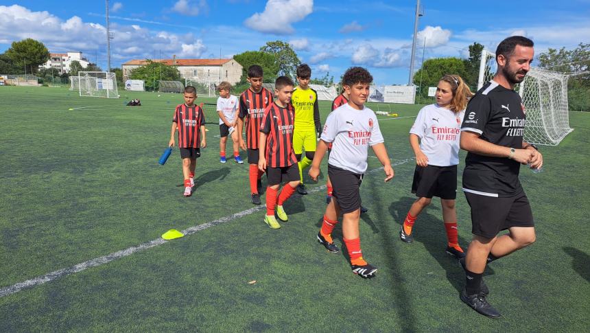 È sbarcato a Termoli il "Milan junior camp 2024"