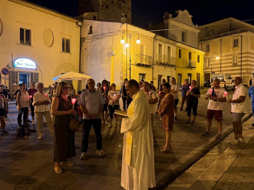 La fiaccolata per Ilaria Di Lorenzo 