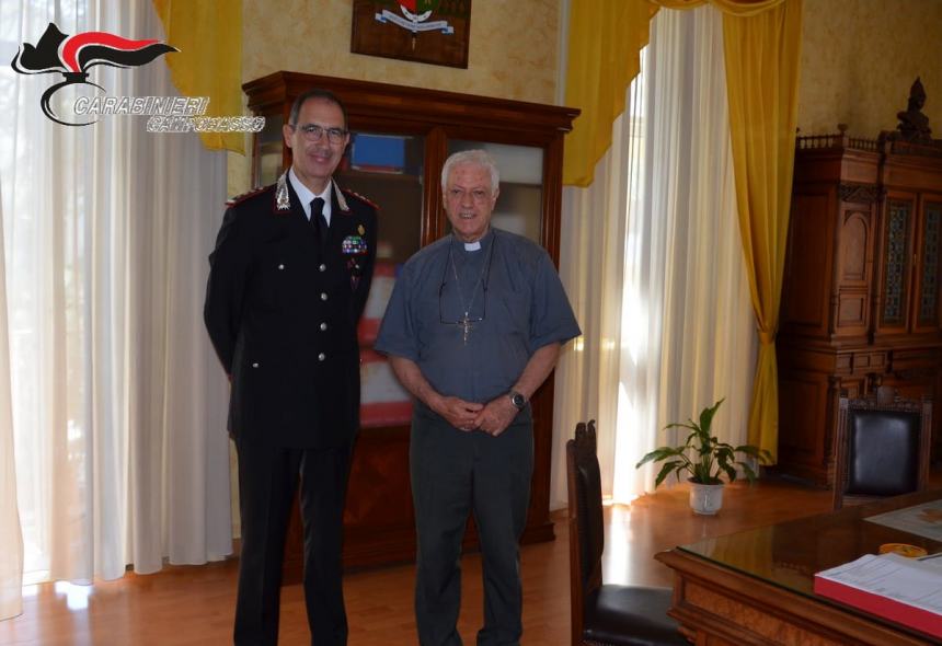 Il generale Minicucci in visita nel Molise