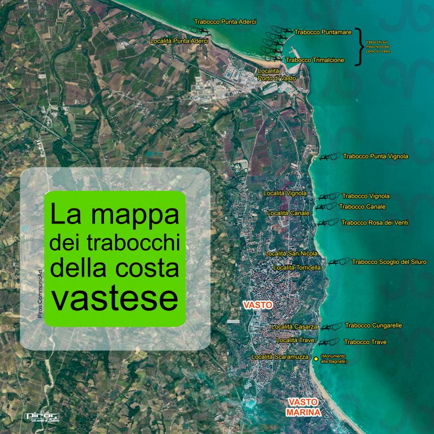 Mappa dei trabocchi 