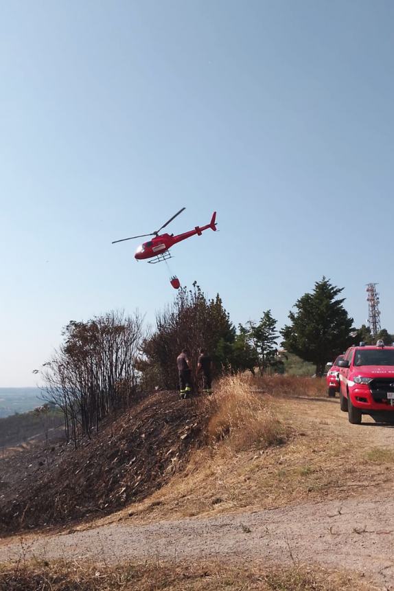 Rogo domato tra Monteodorisio e Cupello, intervenuti anche volontari di Casalbordino