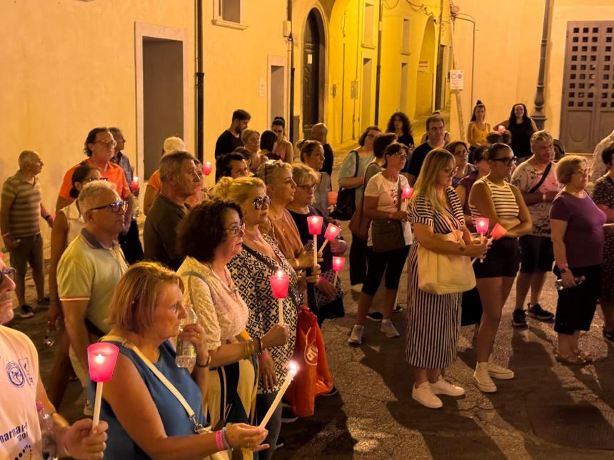 La fiaccolata per Ilaria Di Lorenzo 