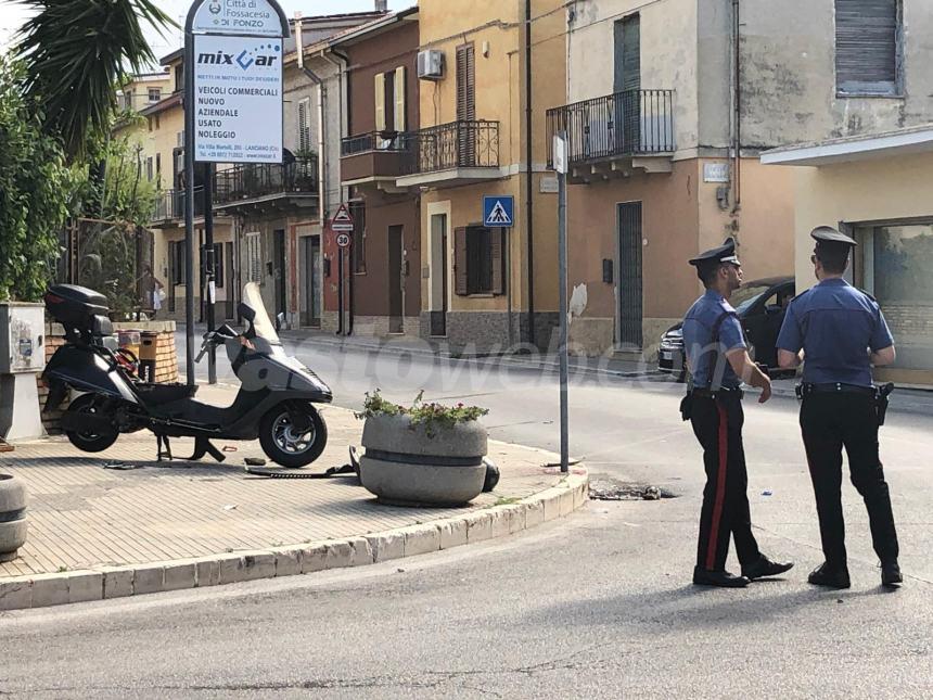 70enne travolto su uno scooterone a Fossacesia, trasferito in  elisoccorso  