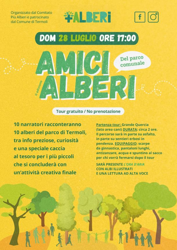 Al parco comunale di Termoli la seconda edizione dell’evento Amici Alberi