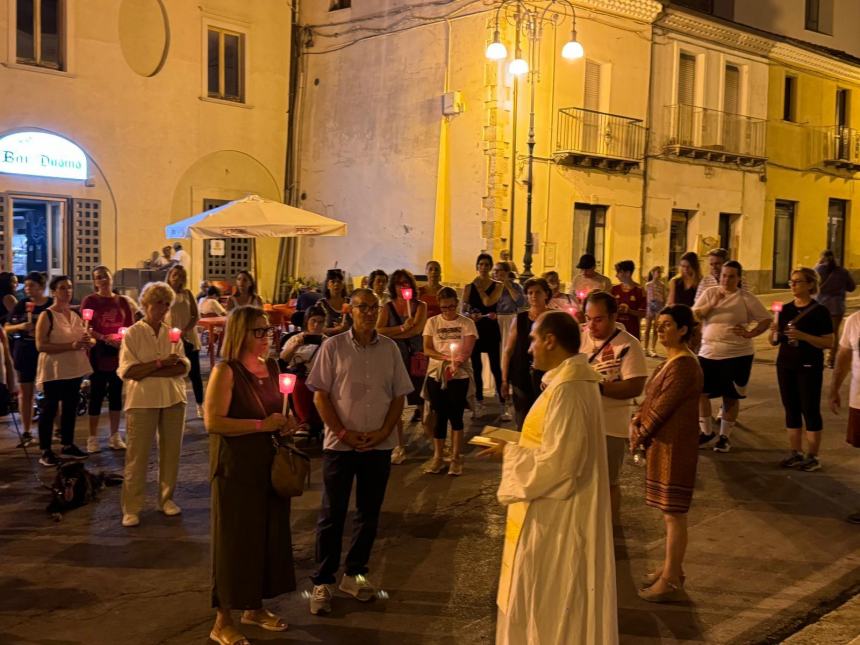 La fiaccolata per Ilaria Di Lorenzo 