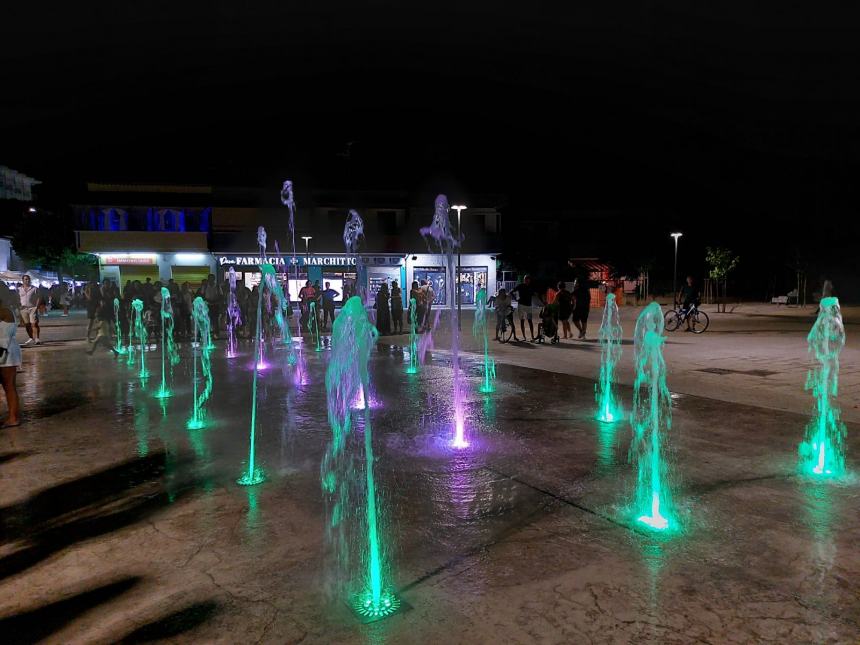 La nuova piazza Falcone a Campomarino lido