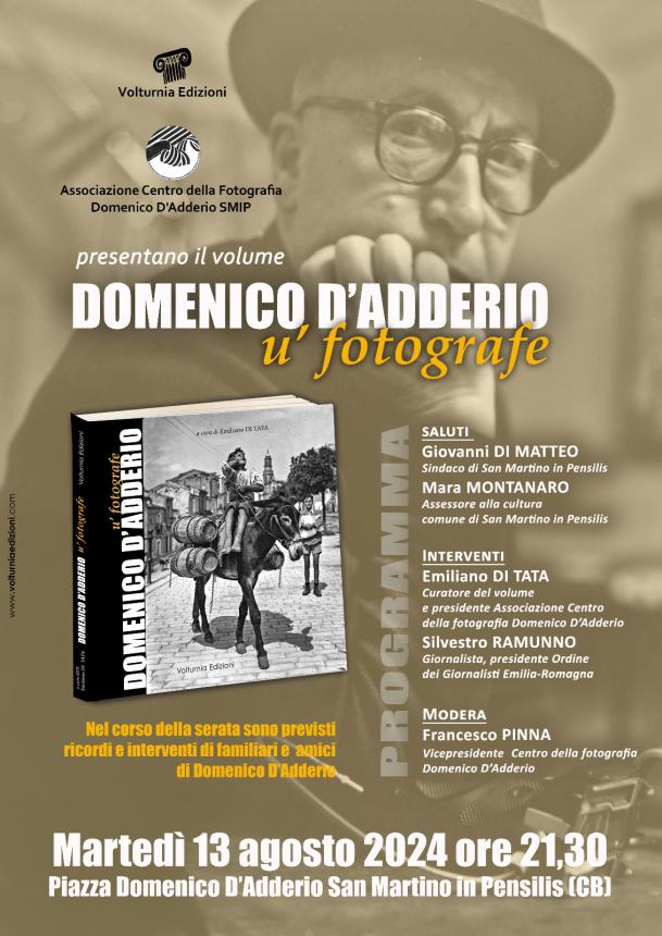 Storia, emozioni e ricordi: il libro dedicato al fotografo Domenico D’Adderio