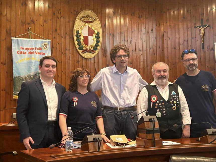 Compagnia argentina ricevuta presso il Municipio di Vasto