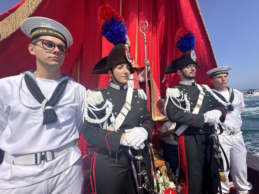 San Basso in processione a mare sul Nonno Rocco