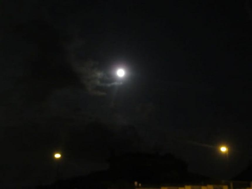 Lo spettacolo della superluna da Termoli Nord