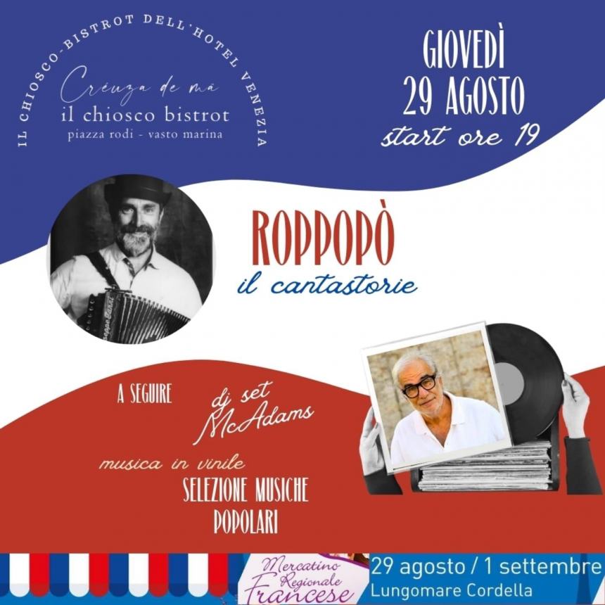 Al "Creuza De Mà" a Vasto Marina gemellaggio Francia-Abruzzo con musica ed enogastronomia