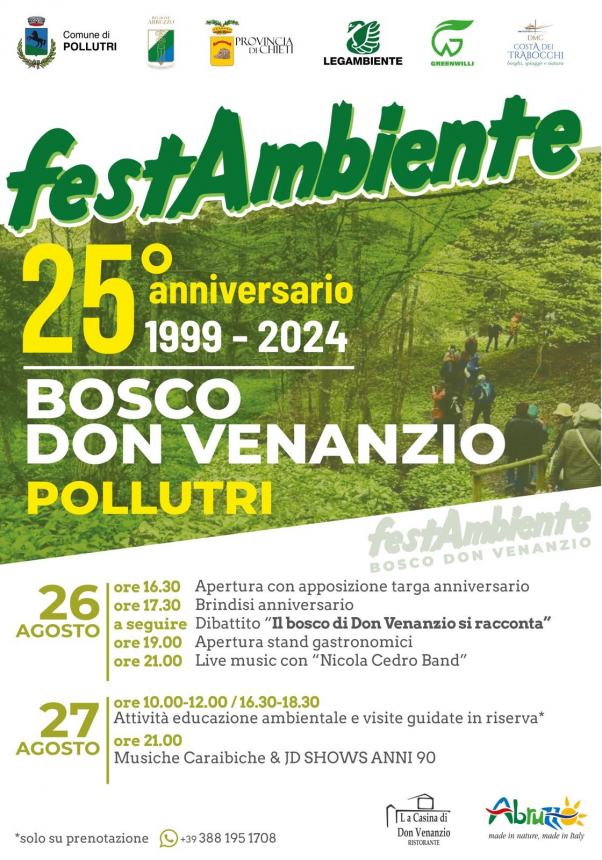 La Riserva Naturale Bosco di don Venanzio festeggia il 25° anniversario, ecco gli appuntamenti