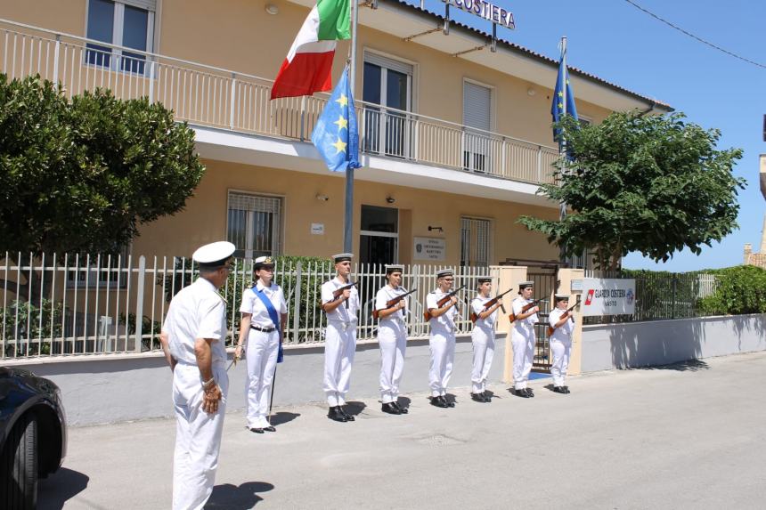 Guardia Costiera, l’ammiraglio Carlone all’ufficio circondariale marittimo di Vasto