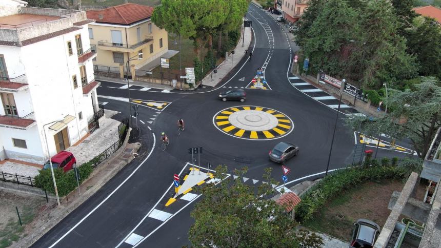 La nuova rotatoria a Larino 