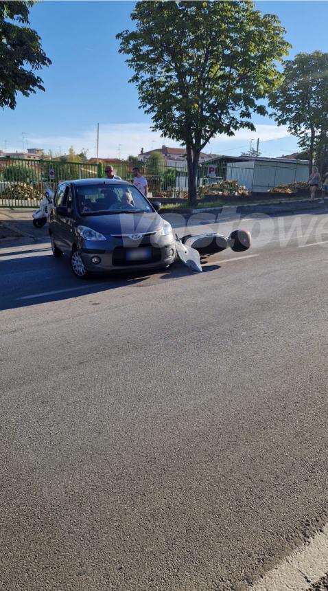 Scontro auto-scooter sul viadotto Histonium: ferita una ragazza 