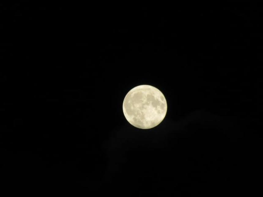 Lo spettacolo della superluna da Termoli Nord