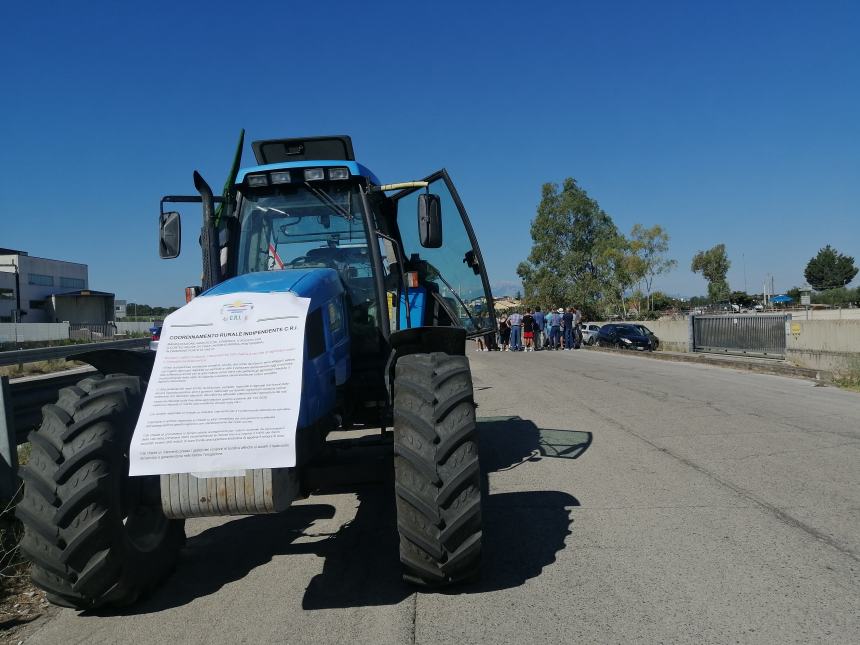 Protesta dei trattori a Vasto: "Un'azienda media ha perso 100 mila euro, oltre a investimenti fatti"