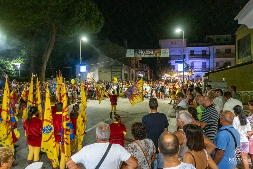 Vincenzo Olivieri, Min & Mal e artisti di strada: in migliaia a San Salvo per “Nottambula”