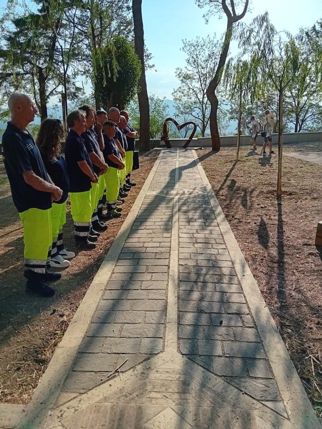 In dono dalla Vatrigno la panchina degli innamorati per il santo patrono di Palmoli 