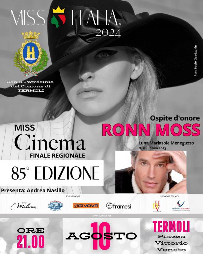 Miss Italia, arriva a Termoli Ronn Moss il Ridge di Beautiful