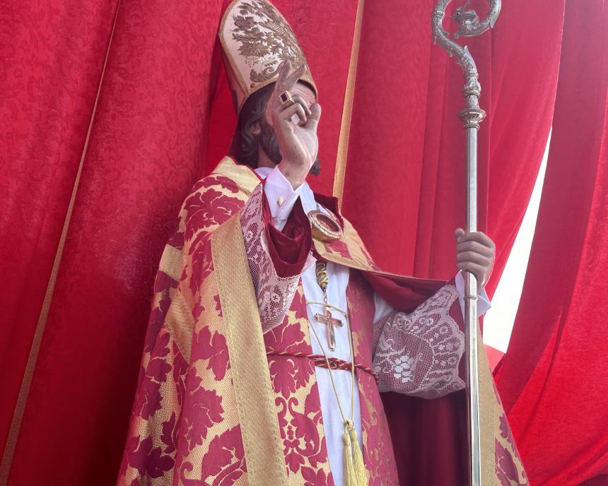 San Basso in processione a mare sul Nonno Rocco