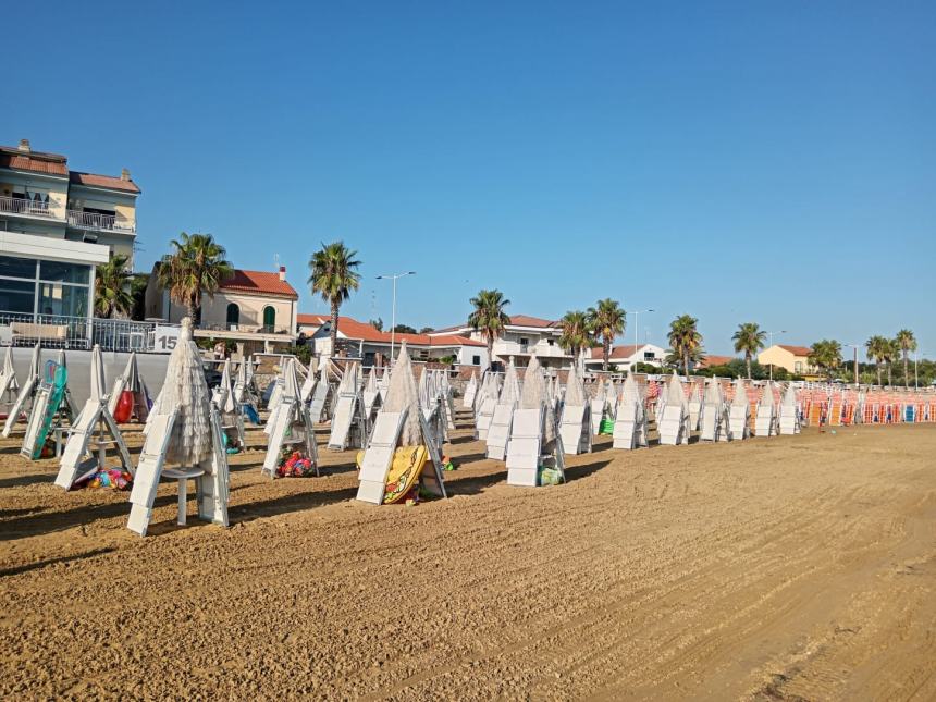 n Abruzzo sciopero dei titolari degli stabilimenti balneari,  chiusi gli ombrelloni 