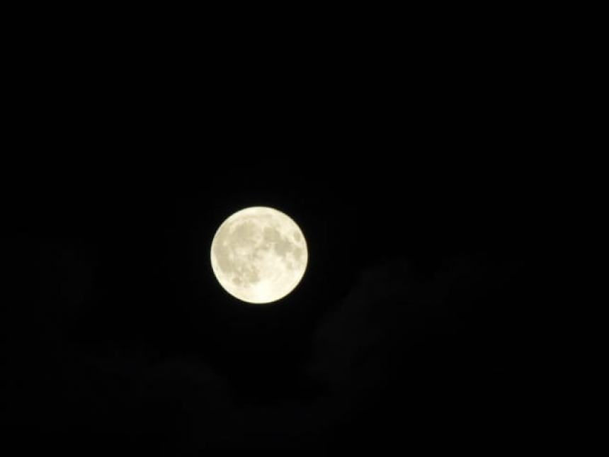 Lo spettacolo della superluna da Termoli Nord